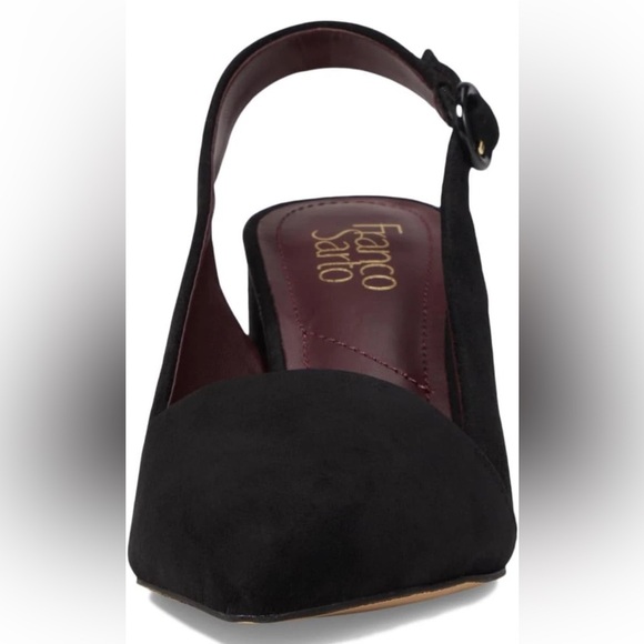 Franco Sarto Women's Trista Slingback Pump Black Suede Sz 10 - Picture 3 of 10